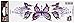 Lethal Threat Purple Butterfly Decal LT00436