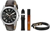 Fossil Men's FS5125SET Analog Display Analog Quartz Brown Watch Set