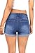 Wax Women's Juniors Body Enhancing Denim Shorts (L, Med. Denim)