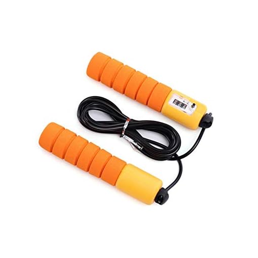 Miwaimao Adjustable Jump Rope,1 Pc Counting Skip Rope Anti Slip Handle Jump Ropes PVC Sponge Body Building Fitness…