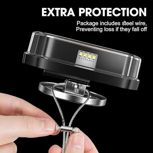 GEN-3 Wireless Trailer Lights Magnetic Kit, 100ft Bluetooth Wireless Tail Lights, USB-C Quick-Charge Car LED Trailer Lights, DOT Certified IP65 Waterproof for Trucks, Boat, RV, Vehicle