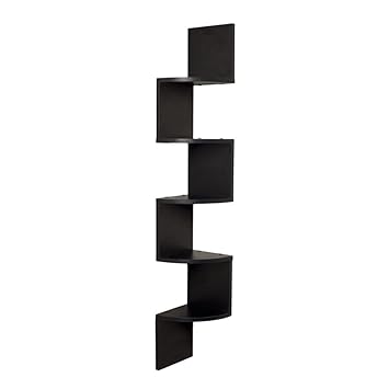 etagere murale d'angle zig zag