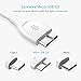 Micro USB 3.0 Cable Syncwire - USB 3.0 A Male to Micro B Cord for Samsung Galaxy S5, Note 3, Note Pro 12.2, Nokia Lumia 2520, Toshiba, Seagate, Western Digital Hard Drives & More - 3.3ft White