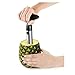 Magikuchen Professional Stainless Steel Pineapple Corer, Cutter, Slicer Peeler - Best Slices perfect rings instantly & smoothly - Comes with a Soft Silicone and Good Grips Handle for comfortable use!