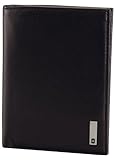 Victorinox Men's Altius 3.0 Grenoble Leather Vertical Bi-Fold Wallet with European Id Window, Black, One Size