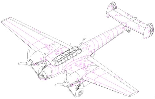 Hobby Boss Me BF 110 Fighter Easy Assembly Kit