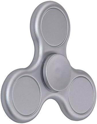 Fidget Spinner Toy Stress Reducer Portable Tri-Spinner Inner Peace Finger Toy Drop Test, Mute Bearing (Space silver（NEW Generation）