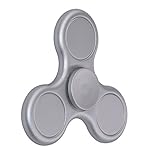 Fidget Spinner Toy Stress Reducer Portable Tri-Spinner Inner Peace Finger Toy Drop Test, Mute Bearing (Space silver（NEW Generation）