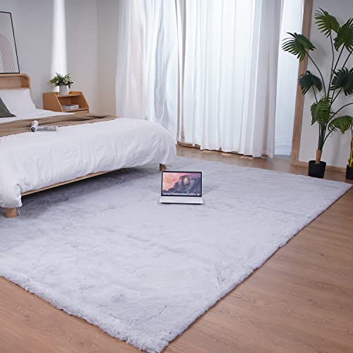 Ghouse Home Waschbarer Carpet Anti-Rutsch Teppich Wohnzimmer Schlafzimmer Kurzflor Rutschfest Flauschig Teppich Grau 180X270 Cm