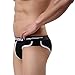 NEARTIME Men's Underwear, Mens Boxers Pouch Shorts Underpants Sleepwear (L, Black)