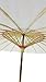 32 Inch Paper Like Parasol Umbrella - For Weddings, Bridal Showers, and Photo Shoots (White)