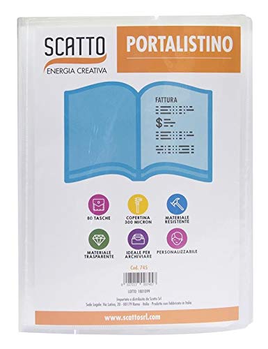 Personal ID Card Holder 40 Envelopes Transparent