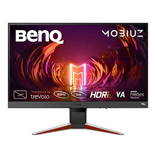 BenQ MOBIUZ EX240N 24 zoll FHD 1080p Gaming Monitor, 165Hz, 1ms MPRT, AMD FreeSync Premium, Gaming-Farbmodi, HDRi-Technologie, HDR10, Light Tuner, Bla