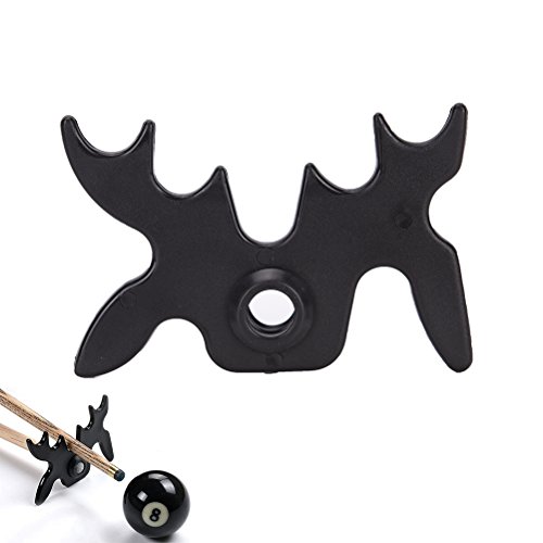 Outdoor - Sports - Black Snooker Billiards Cue Rack Bridge Head Billiards Cross Antlers Rod Holder Pool Cue Stick Frame Pole Rack Rod Accessories - Thumbnail 2