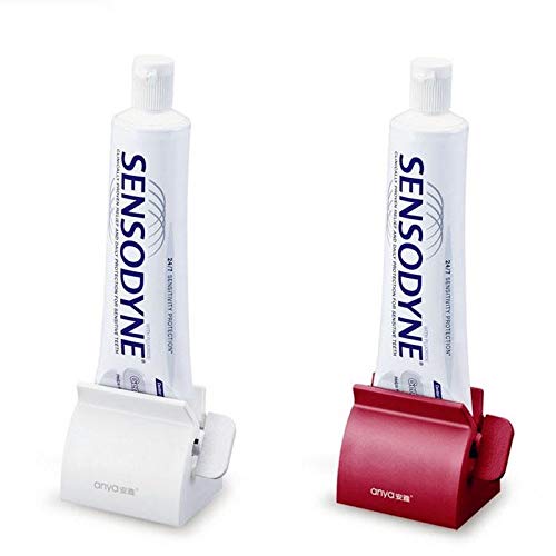 STORE-HOMER - Rolling Tube Squeezer Tooth Paste Squeezer Dispenser Multifunctional Bathroom Plastic Cream Tube Squeezing Dispenser