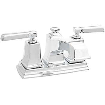 Moen Ws84800 Boardwalk Two Handle Low Arc Bathroom Faucet Chrome