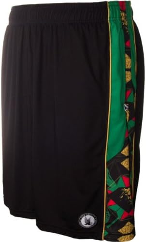 Flow Society Mens Rasta Lion Short Small Black