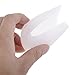 PIXNOR Silicone Gel High Heel Shoes Toe Pads Toe Protector for Ballet Dancer (White)