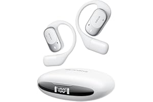 Eonini Open Ear Headphones Wireless Bluetooth 5.3 Earbuds, 40H Playtime with Digital Display, HiFi Stereo, ENC Clear Calls, Lightweight & IPX5 Waterproof Sports Earphones for Running & Workouts