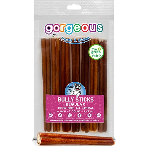 Bully Sticks for Dogs Premium All-Natural, Grass-Fed Beef Pizzle