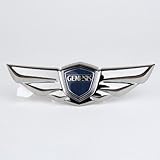 Hyundai Genesis Sedan Wing Tail / Trunk Emblem Black Chrome *GENUINE OEM*