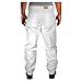 Rugged Blue Double Knee Painter Pants - White