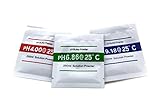 3-pack pH Meter Buffer Solution Powder Set For Quick and Easy pH Calibration, Packet of 4.00, 6.86 and 9.18