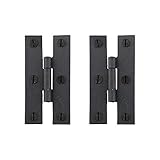 Hinge Black Wrought Iron H Hinge Flush Hinge 3 In. H Black Wrought Iro