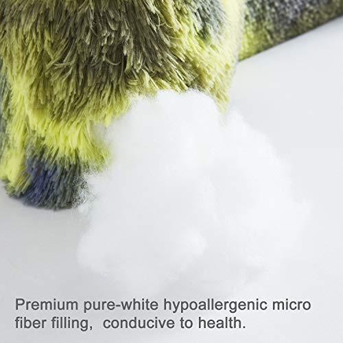 Jillche Bed Fur Reading Pillow w/ Unique Camo Design, Fluffy Cozy Bed