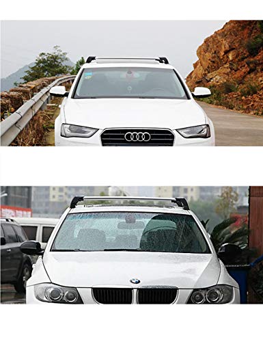 AUXMART 48" Roof Rack Crossbars for Bare Roofs - Features Keyed Locking Mechanism, Aero Dynamics