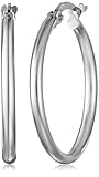 14k White Gold Hoop Earrings (0.85