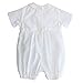 Petit Ami Baby Boys' Pique Christening Knicker with Hat, 12 Months, White