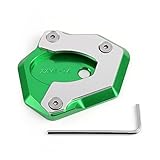 Areyourshop Motorcycle Kickstand Side Stand Foot Pad For Kawasaki Z650 Z900 2017 Green
