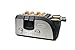 West Bend Toaster Oven Breakfast Station, Egg and Muffin Sandwich Maker, Silver/Black - TEMPR100
