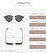 AEVOGUE Polarized Sunglasses Mens Semi-Rimless Retro Unisex Glasses AE0504 (Black, 51)
