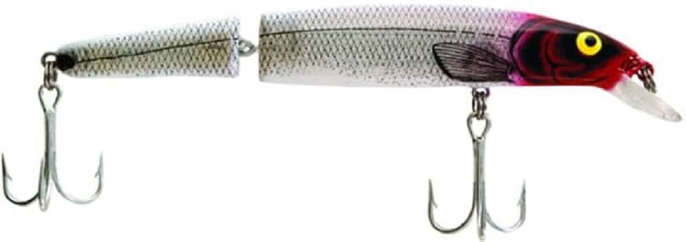 Bomber Saltwater Grade Heavy Duty Jointed Long A - Silver Flash/Red Head