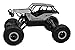 Blomiky C185 1:18 Scale Alloy Monster RC Car Toys 4WD Remote Control Vehicle RC Crawler Trucks Extra 2 Battery for Boy Kids C185 Silver