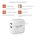 Qualcomm Quick Charge Wall Charger, BlitzWolf Qualcomm QC 3.0 30W 2.4A Dual USB Port Travel Charger With Power3S Tech for Xiaomi5, LG G5, HP Elite x3, HTC 10, Asus ZenFone 3, LeEco Le MAX 2(White)