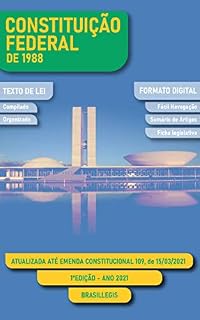 Livro Constituição Federal de 1998: 1ª Edição - Ano 2021 - Atualizado pela EC 109