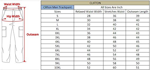 clifton mens track pants - black