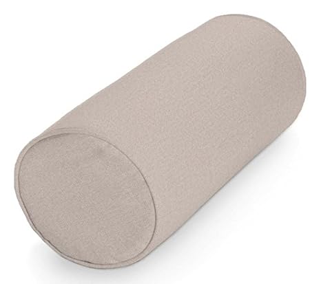 Lagerungsrolle Nackenkissen Nackenstütze Nackenrolle Knierolle mit 100% Baumwolle Bezug EU-Ware (50 x 20 cm)