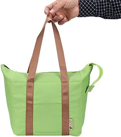 Cooler Bags, Arricastle Oxford Cloth Aluminum Foil Insulated Picnic Bag Portable Reusable Cutlery Package (Green)