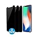 Ailun Privacy Screen Protector Compatible with iPhone 11 Pro/X/Xs 5.8 Inch 3Pack Anti Spy Private Case Friendly,Tempered Glass [Black]