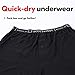 SCOTTeVEST Boxers for Men - 2 Hidden Pockets - Breathable Moisture Wicking Underwear for Travel & More (Black, Medium)