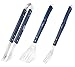 Corona BBQ Grill Tools Set as Heavy Duty Grilling Accessories Barbecue Sets Includes Stainless Steel Grill Tongs, Spatula and Grill Fork with 20 Inch Wood Long Handle Utensils