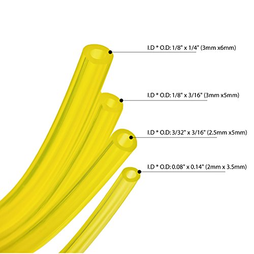 eBoot 20 Feet Petrol Fuel Line Hose with 4 Sizes Tubing for Common 2