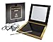 Large Magnetic Empty Makeup Palette with Mirror, Depotting Spatula and 20 Magnetic Stickers for Depotted Eyeshadow, Blush, Pressed Powders, Foundation Creams and More