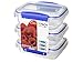 Sistema KLIP IT Rectangular Collection Food Storage Containers, 6-Piece