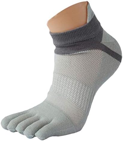 Men's Mesh Sports Running Five Finger Toe Socks 1 Pair