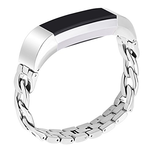 Fitbit alta hr bands metal silver, henoda for fitbit al…